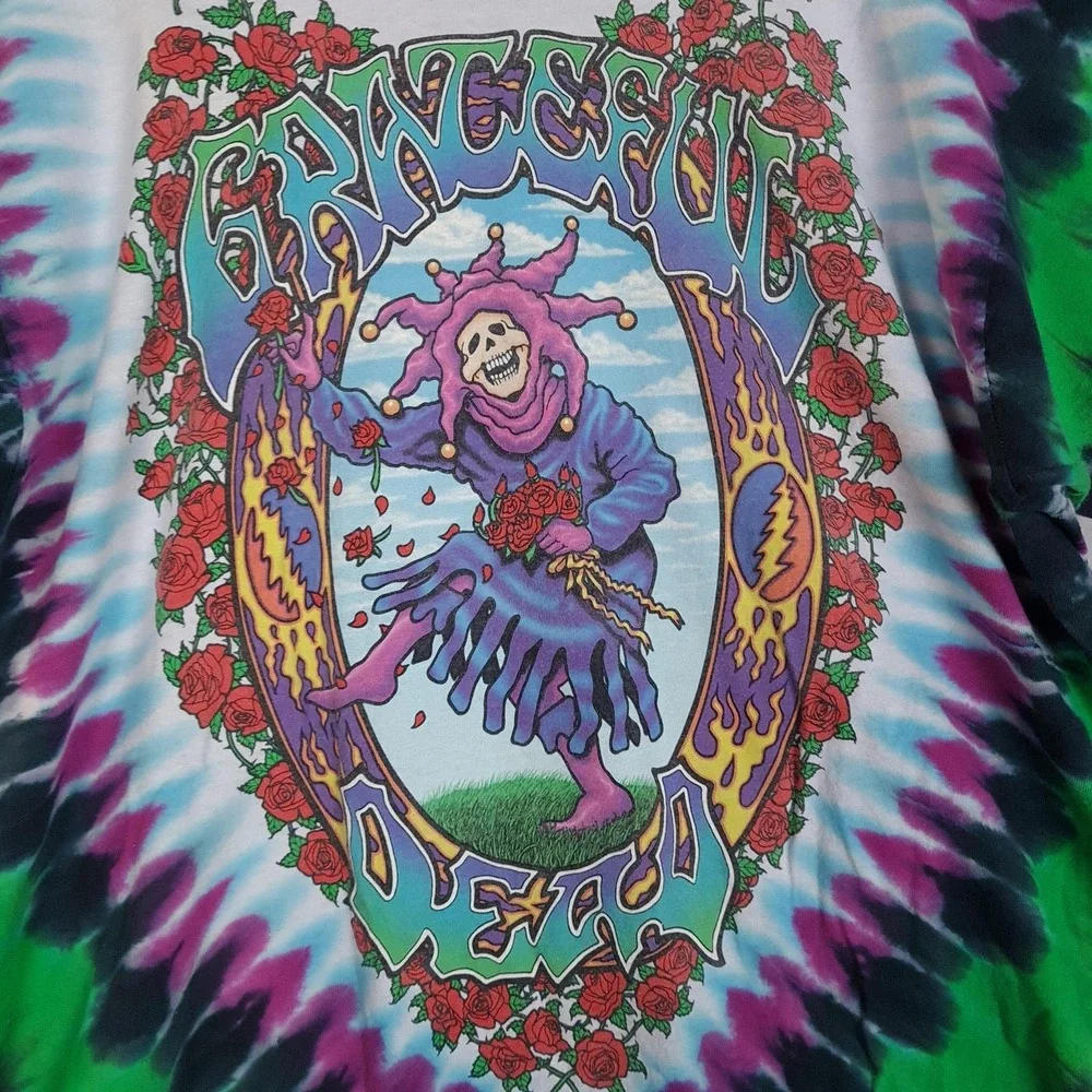Vintage Grateful Dead Shirt Mens XL Tie Dye Seasons Of The Dead Liquid Blue - Picture 6 of 16